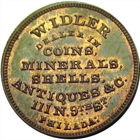 787  -  MILLER PA 228F    MS62 Coin Dealer Pennsylvania Merchant token
