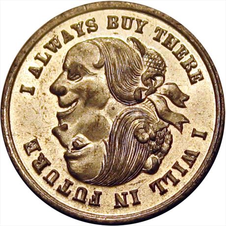 878  -  MILLER PA 588 1/2    MS63 Philadelphia Pennsylvania Merchant token