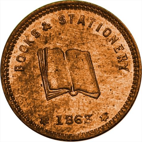 189  -  IN290E-5a  R6  MS63 Fort Wayne Indiana Civil War token