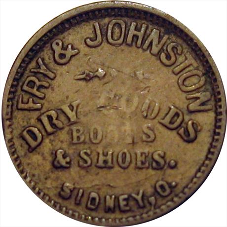 436  -  OH815A-5a  R7  VF Sidney Ohio Civil War token