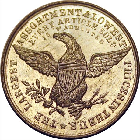 833  -  MILLER PA 373    MS63 Philadelphia Pennsylvania Merchant token