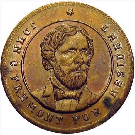 901  -  JF 1864-5    AU John Freemont 1864 Political Campaign token