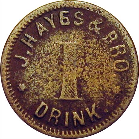 170  -  IL215A-2a  R8  VG Du Quoin Illinois Civil War token