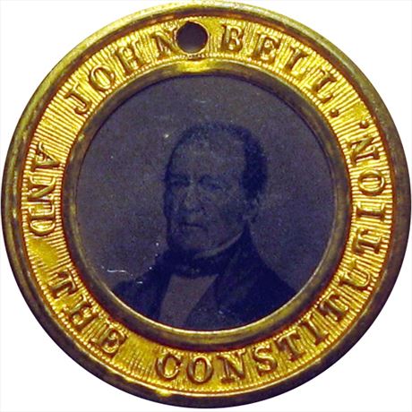 890  -  JBELL 1860-22    AU+ John Bell 1860 Political Campaign oken