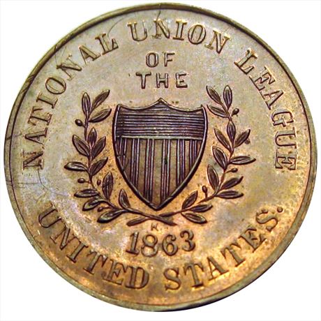 875  -  MILLER PA 569C    MS62 Philadelphia Pennsylvania Merchant token