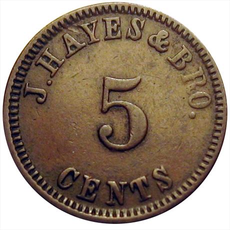 169  -  IL215A-1a  R7  VF+ Du Quoin Illinois Civil War token