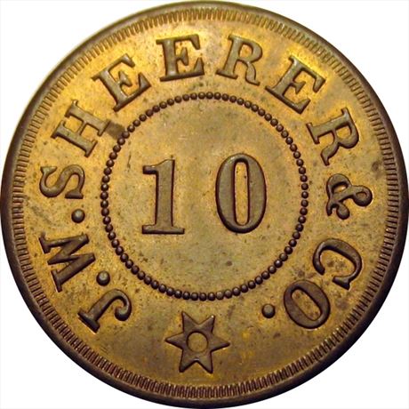 674  -  Rulau KY 141    MS62 Paduchah Kentucky Merchant token