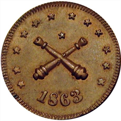 80  -  172/429 a  R5  MS63  Patriotic Civil War token