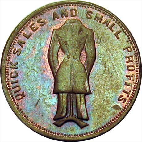414  -  OH330C-1a  R6  MS63 Fremont Ohio Civil War token