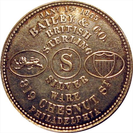 742  -  MILLER PA  33    MS62 Philadelphia Pennsylvania Merchant token