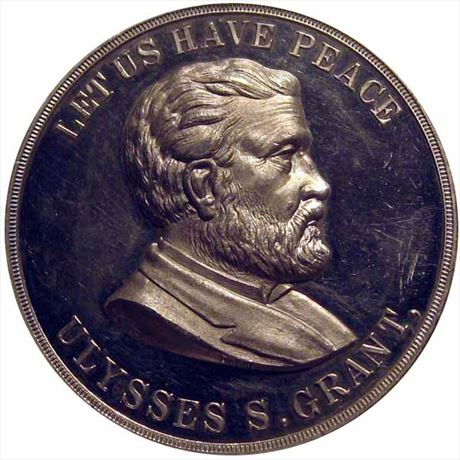 903  -  USG 1868-04   NGC MS63 Ulysis S. Grant 1868 Political Campaign token