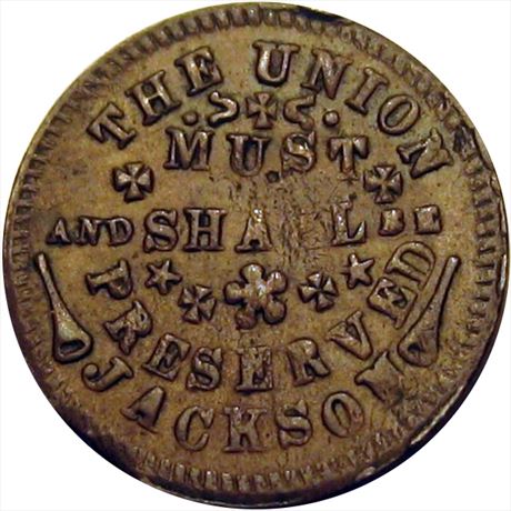 86  -  175/401 a  R5  AU Indiana Primitive Patriotic Civil War token