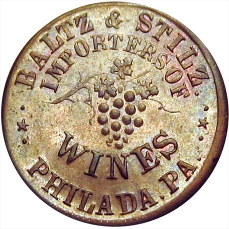 451  -  PA750D-1a  R3  MS63 Philadelphia Pennsylvania Civil War token