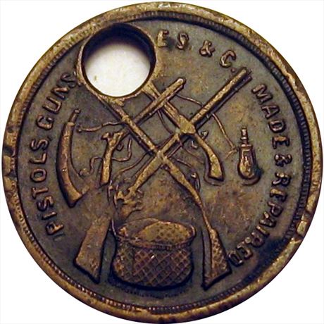 167  -  IL150BG-2a  Unlisted  VF Chicago Illinois Civil War token