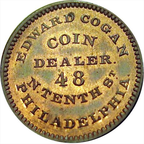 752  -  MILLER PA 101    MS63 Coin Dealer Pennsylvania Merchant token