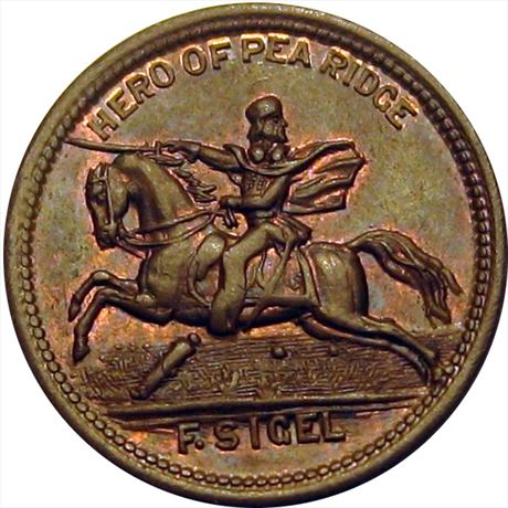 89  -  180/430 a  R4  MS64 Hero Of Pea Ridge Patriotic Civil War token