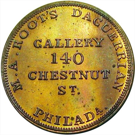 853  -  MILLER PA 436A    MS63 Daguerrian Gallery Pennsylvania Merchant token