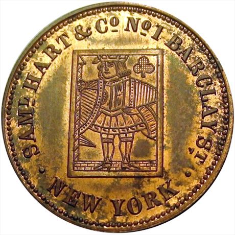 778  -  MILLER PA 197A    MS63 Philadelphia Pennsylvania Merchant token