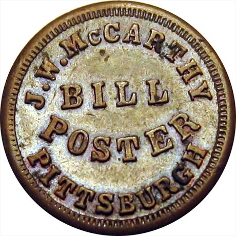 465  -  PA765K-1a  R3  AU Pittsburgh Pennsylvania Civil War token