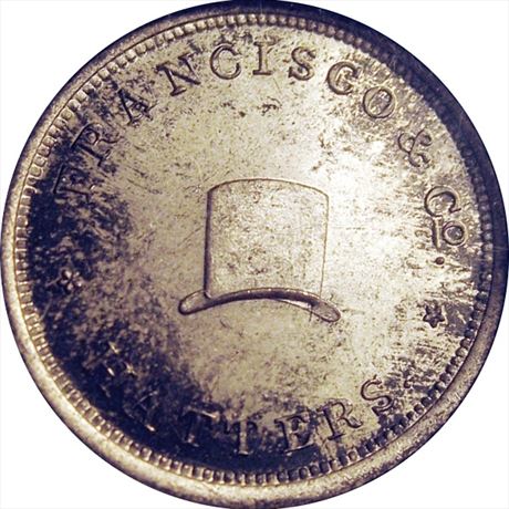 888  -  MILLER TN 13   NGC MS64 Memphis Tennessee Merchant token