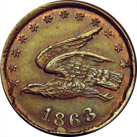 77  -  159/469 a  R8  EF+  Patriotic Civil War token