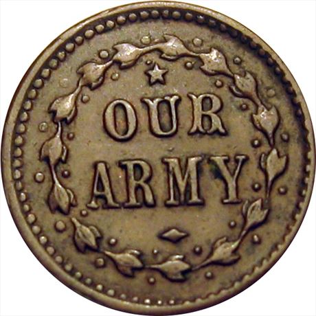 118  -  332/336 a  R4  EF  Patriotic Civil War token