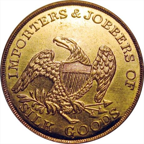 699  -  MILLER NY  151    MS63  New York Merchant token