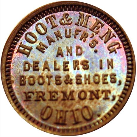 415  -  OH330E-1a  R4  MS63 Fremont Ohio Civil War token