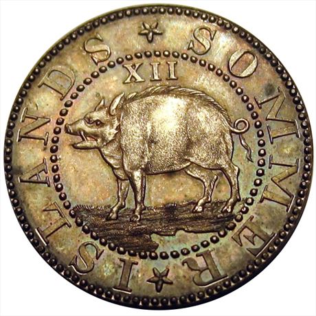 770  -  MILLER PA 153    MS63 Philadelphia Pennsylvania Merchant token