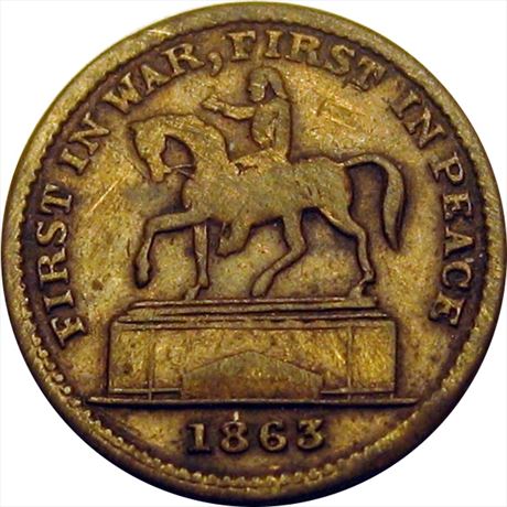 88  -  176/271 b  R6  EF  Patriotic Civil War token