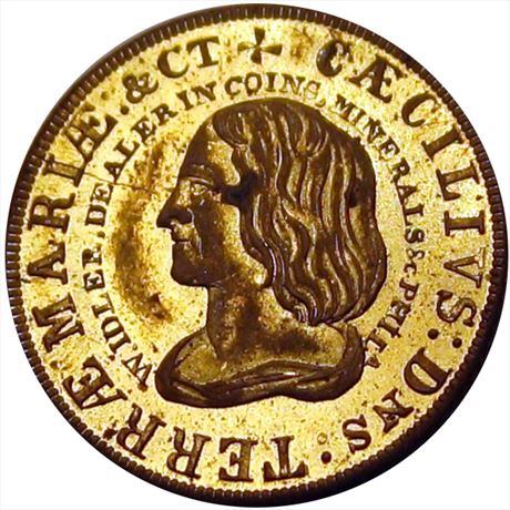 786  -  MILLER PA 228    MS62 Coin Dealer Pennsylvania Merchant token