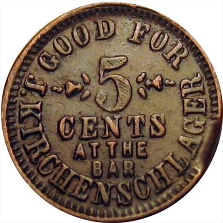 383  -  OH160Da-1a  R7  VF+ Chillicothe Ohio Civil War token