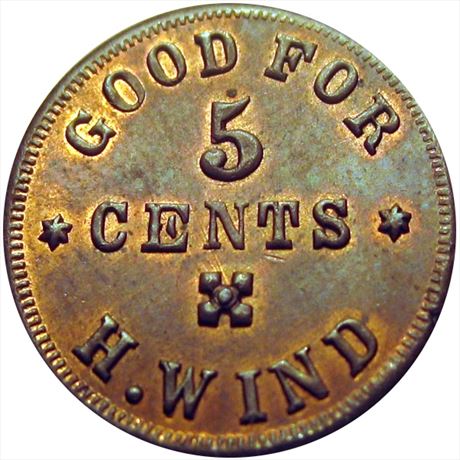 448  -  PA320A-1a  R8  MS63 Easton Pennsylvania Civil War token