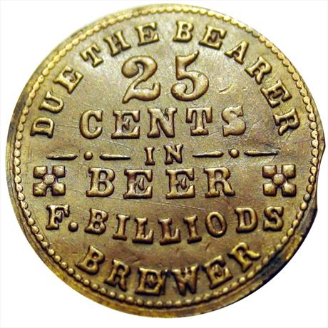 390  -  OH165 Q-1b  R7  EF Very Rare Merchant Cincinnati Ohio Civil War token