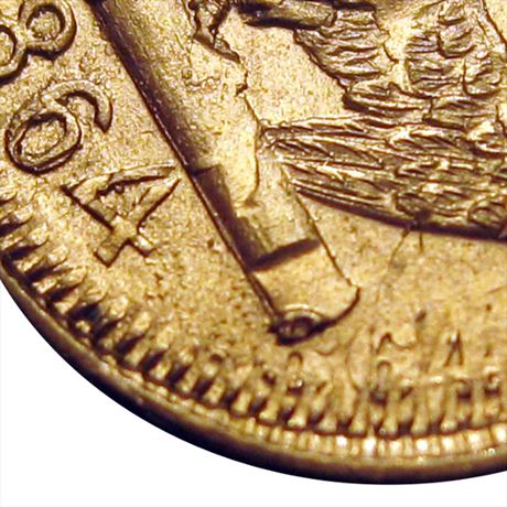 524  -  WI920D-1do R10 MS64 Over Indian Head Watertown Wisconsin Civil War token