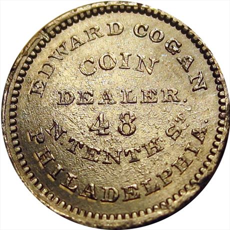 751  -  MILLER PA  99    MS60 Coin Dealer Pennsylvania Merchant token