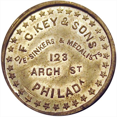 803  -  MILLER PA 262A    MS63 Die Sinker Pennsylvania Merchant token