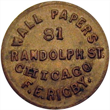 165  -  IL150AZ-4a  R2  EF Chicago Illinois Civil War token