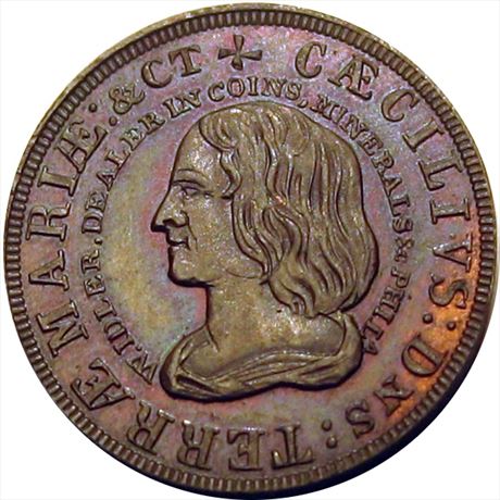 783  -  MILLER PA 220    MS63 Coin Dealer Pennsylvania Merchant token