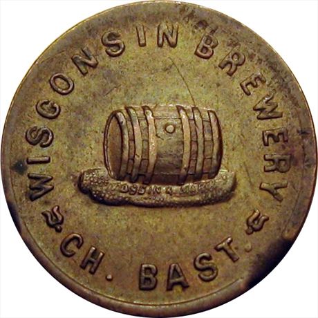 493  -  WI510 B-1a  R5  EF Milwaukee Wisconsin Civil War token