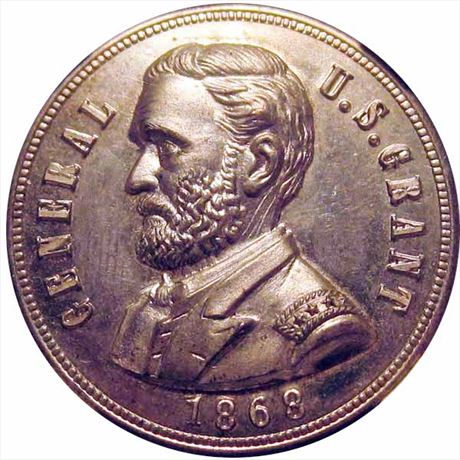 905  -  USG 1868-51   NGC MS64 Ulysis S. Grant 1868 Political Campaign token