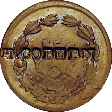 385  -  H. COLBURN on 1863 Civil War Patriotic token 191/443