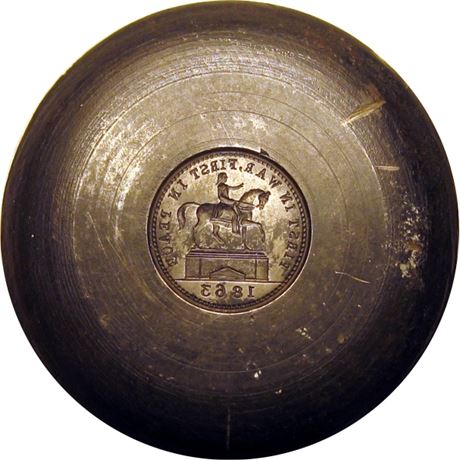 33  -  173/(Steel DIE)  Unlisted  AU  Patriotic Civil War token