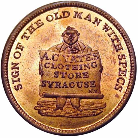 572  -  MILLER NY 1029   MS64 Syracuse New York Merchant token