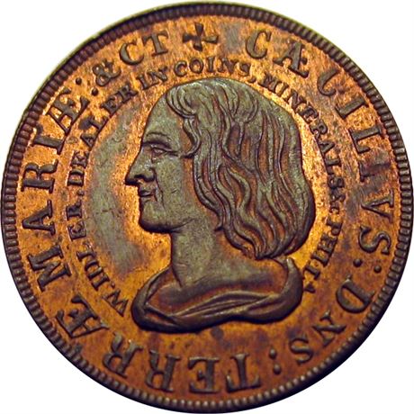608  -  MILLER PA 224 MS63 Coin Dealer Philadelphia Pennsylvania Merchant token