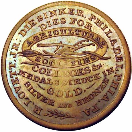 631  -  MILLER PA 335 UNC Details Die Sinker Pennsylvania Merchant token