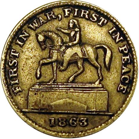 34  -  176/271 j  R7  EF+  Patriotic Civil War token