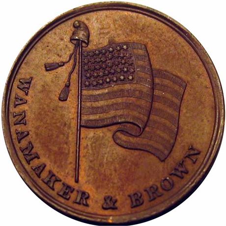 657  -  MILLER PA 532B   MS63 Philadelphia Pennsylvania Merchant token