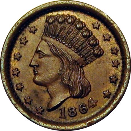 11  -   56/161 a  R5  AU+  Patriotic Civil War token