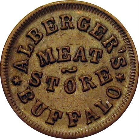 176  -  NY105B-1a  R3  EF+ Buffalo New York Civil War Store Card